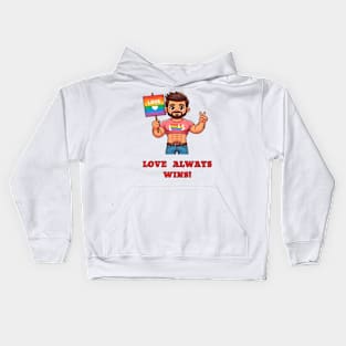 Love always wins Kids Hoodie